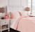 Lexann Pink / White / Gray Full Comforter Set