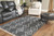 Maysel Charcoal / White Large Rug