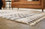 Oladon White / Black/gray Medium Rug