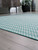 Atlow Aqua/cream Medium Rug