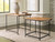 Drezmoore Light Brown / Black Nesting End Tables (Set of 2)