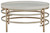 Montiflyn White / Gold Finish Round Cocktail Table