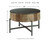 Nashbryn Gray / Brown Round Cocktail Table