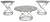 Hollynyx Chrome Finish Occasional Table Set (Set of 3)