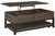 Johurst Grayish Brown Lift Top Cocktail Table