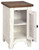 Wystfield White / Brown Chair Side End Table