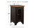 Valebeck Black / Brown Chair Side End Table
