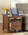 Woodboro Dark Brown Media End Table