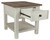 Bolanburg White / Brown / Beige Rectangular End Table