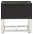 Chisago Black / Silver Rectangular End Table