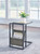 Freslowe Light Brown / Black Chair Side End Table With Magazine Basket