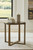 Balintmore Brown / Gold Finish Round End Table