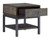 Derrylin Brown Rectangular End Table