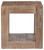 Waltleigh Distressed Brown Square End Table