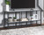 Donnesta Gray / Black Extra Large TV Stand