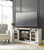 Wystfield White / Brown Large TV Stand