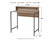 Titania Light Brown / Gunmetal Home Office Small Desk
