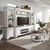 Magnolia Manor - Entertainment Center With Piers - White (244-ENTW-ECP)