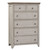 Farmhouse Reimagined - 5 Drawer Chest - White (652-BR41)
