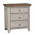 Farmhouse Reimagined - 3 Drawer Nightstand With Charging Station - White (652-BR61)