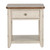 Farmhouse Reimagined - End Table With Basket - White (652-OT1020)