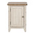 Farmhouse Reimagined - Door Chair Side Table With Charging Station - White (652-OT1022)