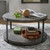 Modern View - Round Cocktail Table - Dark Gray (960-OT1010)