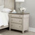 Ivy Hollow - 3 Drawer Bedside Chest With Charging Station - White (457-BR62)