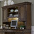 Amelia - Jr Executive Credenza Hutch - Dark Brown (487-HO131)