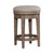 City Scape - Upholstered Swivel Console Stool - Burnished Beige (421-OT9003)
