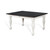 Carriage House - Rectangular Extension Dining Table - White / Dark Brown (1015EC)