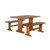Sedona - Breakfast Nook Set - Light Brown (0219RO2)
