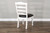 Carriage House - Ladderback Chair With Cushion Seat - White / Black (1432EC-C)
