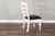 Carriage House - Ladderback Chair With Cushion Seat - White / Black (1432EC-C)