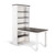 Carriage House - Desk Return - White / Dark Brown (2822EC-DR)