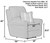 Westport - Power Lay Flat Recliner - Metal (612107-1605/58-2533/58)