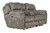 Ferrington - Power Lay Flat Reclining Console Loveseat With Power Adjustable Headrest & Lumbar - Steel (761899-1300/28)