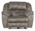 Ferrington - Power Lay Flat Recliner With Power Adjustable Headrest - Steel (618907-1300/28)