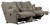Sadler - Lay Flat Reclining Console Loveseat - Mica (2419-1875/18-2154/38)