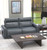 Nico - Power Reclining Sofa With Power Adjustable Headrest - Twilight (63501-1419/53-1419/18)
