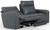 Nico - Power Reclining Sofa With Power Adjustable Headrest - Twilight (63501-1419/53-1419/18)