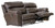 Costa - Top Grain Italian Leather Lay Flat Reclining Sofa - Chocolate (4071-1273/89-3073/89)