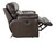 Costa - Top Grain Italian Leather Lay Flat Reclining Sofa - Chocolate (4071-1273/89-3073/89)