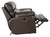 Costa - Top Grain Italian Leather Power Lay Flat Reclining Sofa - Chocolate (64071-1273/89-3073/89)