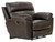 Costa - Top Grain Italian Leather Power Lay Flat Recliner - Chocolate (640707-1273/89-3073/89)