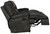 Voyager - Power Lay Flat Reclining Sofa With 3 Recliners and Drop Down Table - Slate - Fabric (643845-1228/53-3028/53)