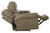 Torretta - Top Grain Italian Leather Power Lay Flat Reclining Sofa - Putty (64571-1273/56-3073/56)