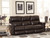 Torretta - Top Grain Italian Leather Power Lay Flat Reclining Sofa - Chocolate (64571-1273/89-3073/89)