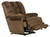Malone - Power Lay Flat Recliner With Extended Ottoman - Truffle (642577-2008/45)