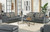 Marco - Sofa - Gunmetal - Leather (450703-1273/58-3073/58)